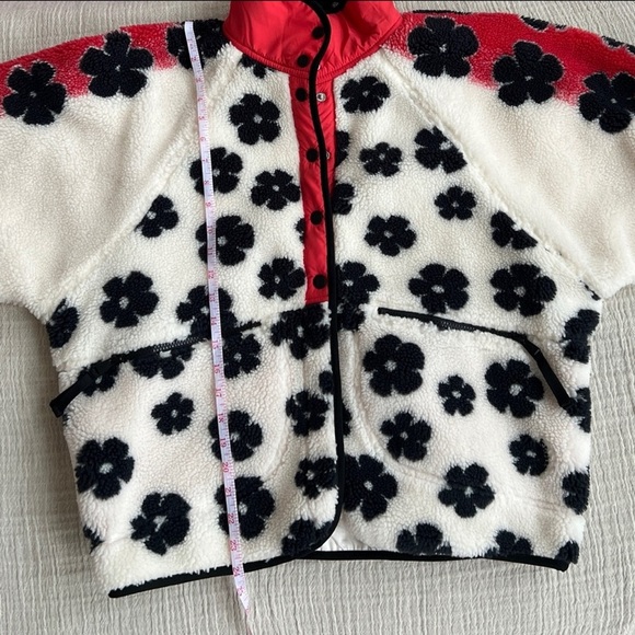 Free People Rocky Ridge Fleece Jacket-Floral Daisy Combo, M, NWT - Picture 5 of 9